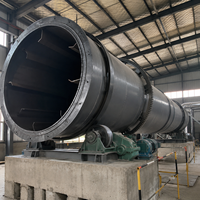 Séchoir à tambour industriel pour engrais, structure en acier durable, système de chauffage personnalisé, capacité 1-50t/h, air chaud 120-350°C pour le stockage en vrac