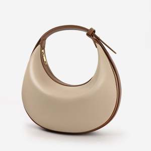 Sac bandoulière en nylon personnalisé en forme de croissant de lune style hobo avec bandoulière réglable petit sac à main/sacoche - Product Image 1