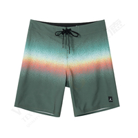 Short de bain imperméable à rayures pour hommes, impression par Sublimation, séchage rapide, short de plage extensible à 4 voies