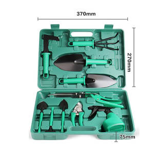 Set d'outils de jardinage Coffret cadeau Ciseaux d'élagage Pelle <span class=keywords><strong>Grattoir</strong></span> Pelle Ciseaux Pulvérisateur Pot Set de dix pièces Boîte à outils de plantation de fleurs pour la maison - Product Image 3