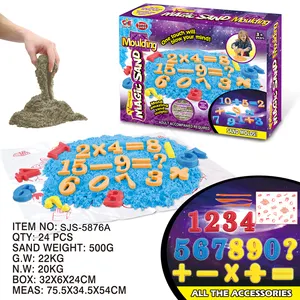 숫자 DIY 마술 모래 계몽 비 독성 교육 모델링 모래 무료 스타일 유치원 장난감