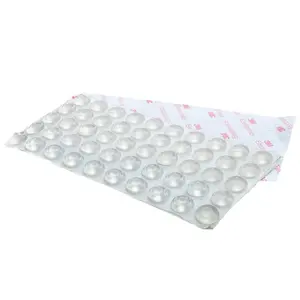 200PCS Rubber Circular Dots Shaped Selbst klebende Pads Schall dämpfende klare Schrank tür Stoßstange