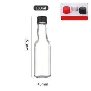 Oferta Especial: Mini Botellas Vacías de Vidrio para Salsa Picante, 100ml, 150ml, 250ml, con Tapa de Rosca para Almacenamiento de Salsa Picante, Tomate y <span class=keywords><strong>Tabasco</strong></span> - Product Image 4