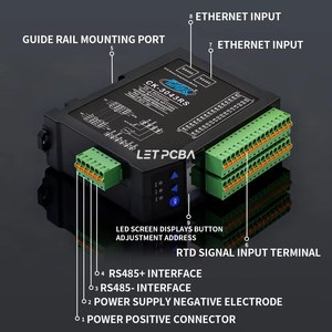 C-CK-3043RS ควบคุม4ช่อง RTD โมดูลการวัดอุณหภูมิ PT100/PT1000 RS485การสื่อสารแบบน้ำตกที่แยกได้อย่างสมบูรณ์ - Product Image 3