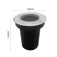 IP67 résistant aux intempéries LED pont escalier lumières 3W 5W GU10 MR16 12V aluminium extérieur Led lampe creusée pour route paysage jardin 220V