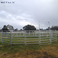Panneaux galvanisés plongés chauds debout libres continus de corral de bétail de chèvre de Metalx 16Ft