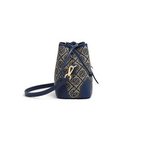 Wholesale Custom Lady Fashion <b>Waterproof</b> Geometric Jacquard Bucket <b>Bag</b> Women PU Leather <b>Drawstring</b> Shoulder <b>Bag</b> Detachable - Product Image 4