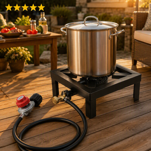 Hotselling gietijzeren fornuisbrander, automatisch, draagbaar buitenkooktoestel met gedeelde structuur en grote tankaansluitingen - Product Image 5
