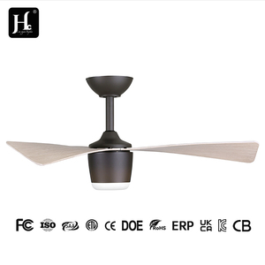Ventilateur de plafond moderne à 3 pales BLDC, construction en fer, 42/52 pouces, lumière LED, télécommande, économie d'énergie, certifié CE SAA UKCA, faible consommation - Product Image 1