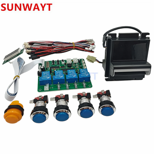 JY-21 4 kênh hẹn giờ kiểm soát PCB board với tb74 hóa đơn chấp nhận và push button Set cho máy bán hàng tự động - Product Image 1