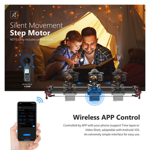 NEEWER ER1-80cm APP Control Carbon Fiber Video Camera Track Glissière motorisée pour les vidéastes - Product Image 3