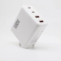Kit de chargeur GaN 100W avec ports USB multiples, charge super rapide, tension 5V-20V, garantie de 4 ans pour téléphones et tablettes