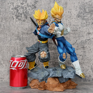 Vendita calda 31.5cm modello <span class=keywords><strong>binario</strong></span> Vegeta padre figlio Anime Action Figure artigianato in PVC vuoto serie di risonanza mondiale drago - Product Image 3