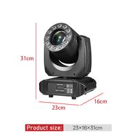 Projecteur de scène à tête mobile LED 120W avec motif de teinture RGBW et lampe blanc chaud, corps en aluminium pour discothèque
