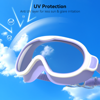 Lunettes de natation pour enfants à vision large, anti-buée, protection UV