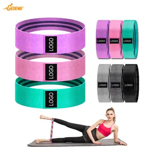 Gedeng Top Evenk Custom Printing Stof Luipaard Print Oefening Fitness Heup Loop Booty Weerstand Bands Set