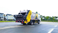 Prix usine KAMA 4.5 CBM compacteur camion à ordures camion moyen pratique chine de haute qualité