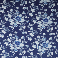 Ventes chaudes Impression numérique douce personnalisée Motif floral sur tissu uni 100% rayonne pour robes Jupes et textiles de maison