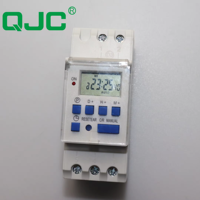 Saklar waktu dapat diprogram Digital 220v 230v pabrik terlaris QJC, timer kontrol digital saklar listrik