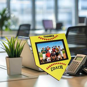 Marco de Fotos Deportivo de Madera, con Temática de Béisbol/Fútbol/Baloncesto, Regalo Conmemorativo para Entrenadores con Autógrafo - Product Image 1