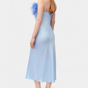 Nuevo Vestido Largo Elegante y Sexy para Mujer, Cuello Corset, Sin Mangas, Vestido de Novia - Product Image 4