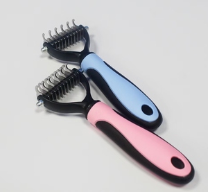 Brosse de toilettage pour animaux de compagnie à nœud ouvert en silicone pour chats et chiens-Conception portable pour l'épilation - Product Image 5