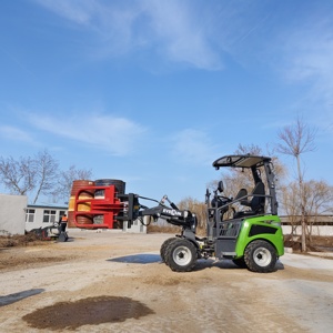 Everun 1t Pin bánh xe loader có khớp nối nhỏ gọn trang trại điện mini phía trước bánh xe điện loader - Product Image 2