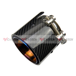 M Performance Bleu Brûlé Tuyau Intérieur Brillant En Fiber De Carbone Échappement embout pour BMW M2 F87/ M3 <span class=keywords><strong>F80</strong></span>/ M4 F82/ <span class=keywords><strong>M5</strong></span> F10/ M6 F12 - Product Image 2