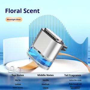 Diffuseur d'air pour voiture Aikun avec logo personnalisé, élégant, en alliage d'aluminium, clip pour grille d'aération, flacon de parfum liquide rose 5 ml, naturel - Product Image 6