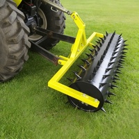 Aérateur de pelouse robuste à 3 points monté sur tracteur pour fairway de golf, personnalisable, vente OEM