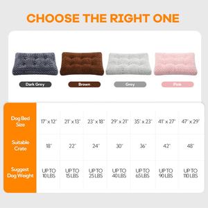 Cachorro gato pequeño <span class=keywords><strong>Pet</strong></span> <span class=keywords><strong>Crate</strong></span> Mat Cojín Anti-Scratch Bottom Lavable a máquina Cama grande para perros - Product Image 3