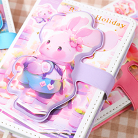 Mini carnet de notes 3D Kawaii pour enfants manuel en spirale de décompression avec design créatif couverture PU en cuir fournitures scolaires cadeaux Depai