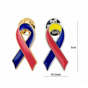 เข็มกลัดริบบิ้นสีชมพูเพื่อการรณรงค์เพื่อสุขภาพ ความรู้เกี่ยวกับโรคเอดส์ เอชไอวี และมะเร็ง - Product Image 3