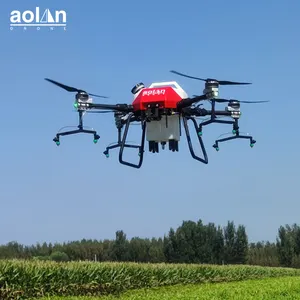 Pulverizador de pesticidas para culturas de 4 eixos, drone, pulverizador agrícola Uav à prova d'água e poeira, aeronave para aviões agrícolas