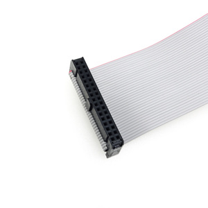 כבל סרט שטוח אפור עם מחבר <span class=keywords><strong>IDC</strong></span> מצופה PVC בהתאמה אישית למחשב, מרווח פינים 2.54 מ\"מ, 6, 10, 12, 16, <span class=keywords><strong>20</strong></span>, 44, 50, 64 פינים - Product Image 5