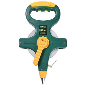 Vente en gros 30m 50m 100m règle à disque manuel ruban à mesurer en fibre de verre ruban souple personnalisé longs rubans à mesurer outils - Product Image 3