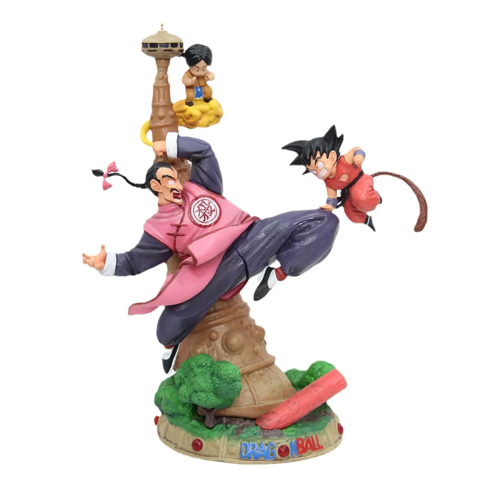 28cm karakter kartun kotak Super Saiyan Pai Pai Goku Anime figur aksi mainan Model