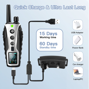 2025 Fábrica al por mayor <span class=keywords><strong>Collar</strong></span> de entrenamiento para perros sin golpes con control remoto 3 modos Beep Vibration Humane Dog Bark Disuasivo Device - Product Image 6