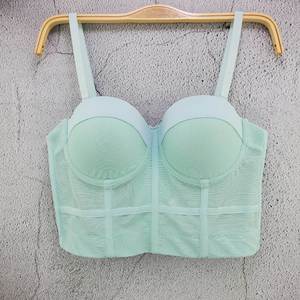 Soutien-gorge en maille <span class=keywords><strong>noir</strong></span> <span class=keywords><strong>transparent</strong></span> sexy soutien-gorge push up pour femme bustier bustier bustier soutien-gorge club fête <span class=keywords><strong>haut</strong></span> court lingerie grande taille - Product Image 3