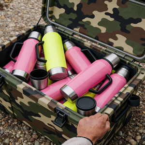 Nouvelle gourde isotherme de voyage et de camping 2026, ultra-grande capacité 500 ml, en acier inoxydable, facile à transporter et écologique - Product Image 3