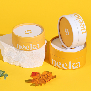 Biểu tượng tùy chỉnh có thể tái chế cấp thực phẩm Cookie Biscuit Craft Kraft tông xi lanh hộp kem nướng bánh giấy bao bì Ống - Product Image 1