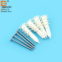 En stock – Kit d'ancres et de vis pour cloisons sèches 11*31mm – Ancres murales en nylon pour cloisons sèches et murs creux