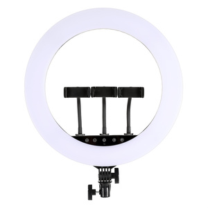 Écran tactile télécommandé flux en direct vidéo <span class=keywords><strong>lampe</strong></span> de remplissage beauté Selfie 18 pouces <span class=keywords><strong>LED</strong></span> anneau lumineux <span class=keywords><strong>avec</strong></span> trépied support téléphone <span class=keywords><strong>pince</strong></span> - Product Image 4