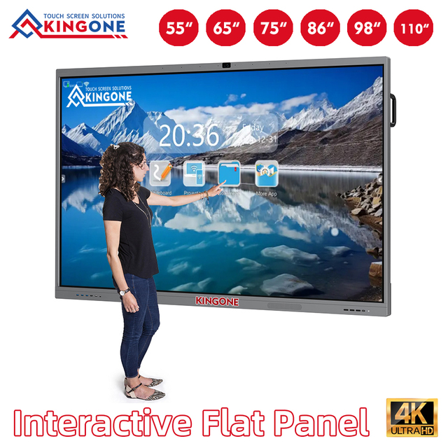 China 55 65 75 Inch 4K Interactive Whiteboard Touch Screen LCD Smart Board Digital Whiteboard for School Classroom Teaching