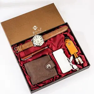 Nieuwjaar 2023 Groothandel Man Horloge Private Label Mannen Geschenkdoos Luxe Valentijn Business Kerst Mini Size & Gift Sets Voor Mannen