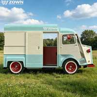 ZOWN Camion de restauration mobile électrique multifonctionnel, bar à café, jus, bubble tea, chariot à snacks, camion de restauration pour événements en plein air, en acier inoxydable
