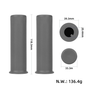 1 Par de Manillares Grises para Patinete Eléctrico Mi 6 Lite, Manillares de Goma Duraderos, Manillares Tubulares Antideslizantes, Empuñaduras Grises para Patinete - Product Image 2