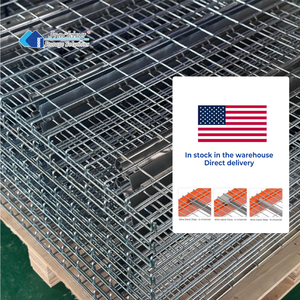 Jracking đáng tin cậy gia cố lưu trữ <span class=keywords><strong>Pallet</strong></span> Kệ dây thép lưới decking cho hậu cần trung tâm phân phối - Product Image 1