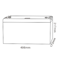 Mhb 6-Evf-120 baterai timbal karbon 12V 120AH, baterai motif siklus dalam untuk pandangan Mobil