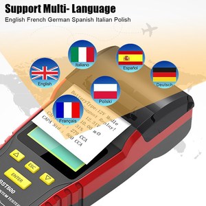 ANCEL BST500 12V 24V เครื่องทดสอบแบตเตอรี่รถยนต์, เครื่องวิเคราะห์แบตเตอรี่พร้อมเครื่องพิมพ์ในตัวสำหรับการวินิจฉัยยานยนต์ K410 - Product Image 2